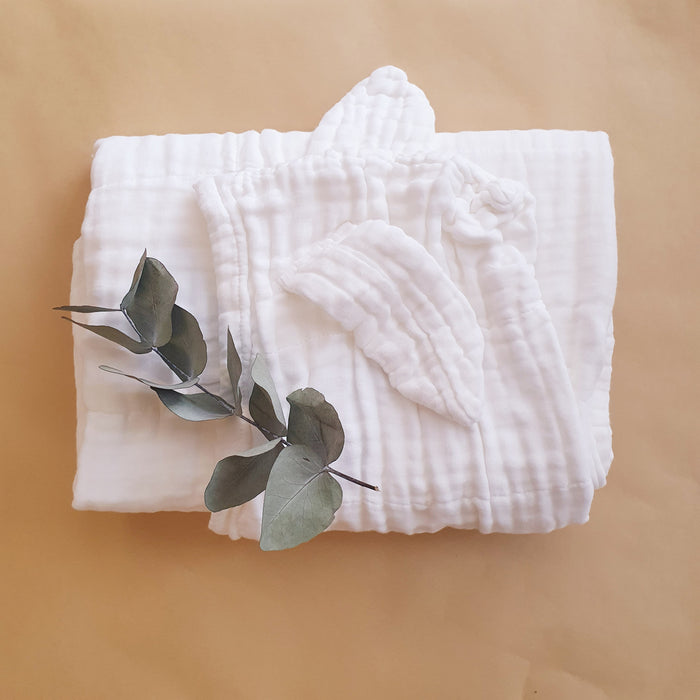 Organic Cotton Hooded Towel with Bunny Ears