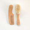 WOODEN BABY BRUSH SET - bpa free- Eco wood- design conscious-Dove and Dovelet